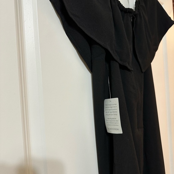NWT Charles Henry Crepe Off The Shoulder Cocktail Mini Dress, Size Small, Black - Picture 13 of 16